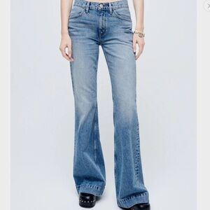 Re/Done Lake Blue 70s Low Rise Bell Bottom Jeans Size 29 NWT